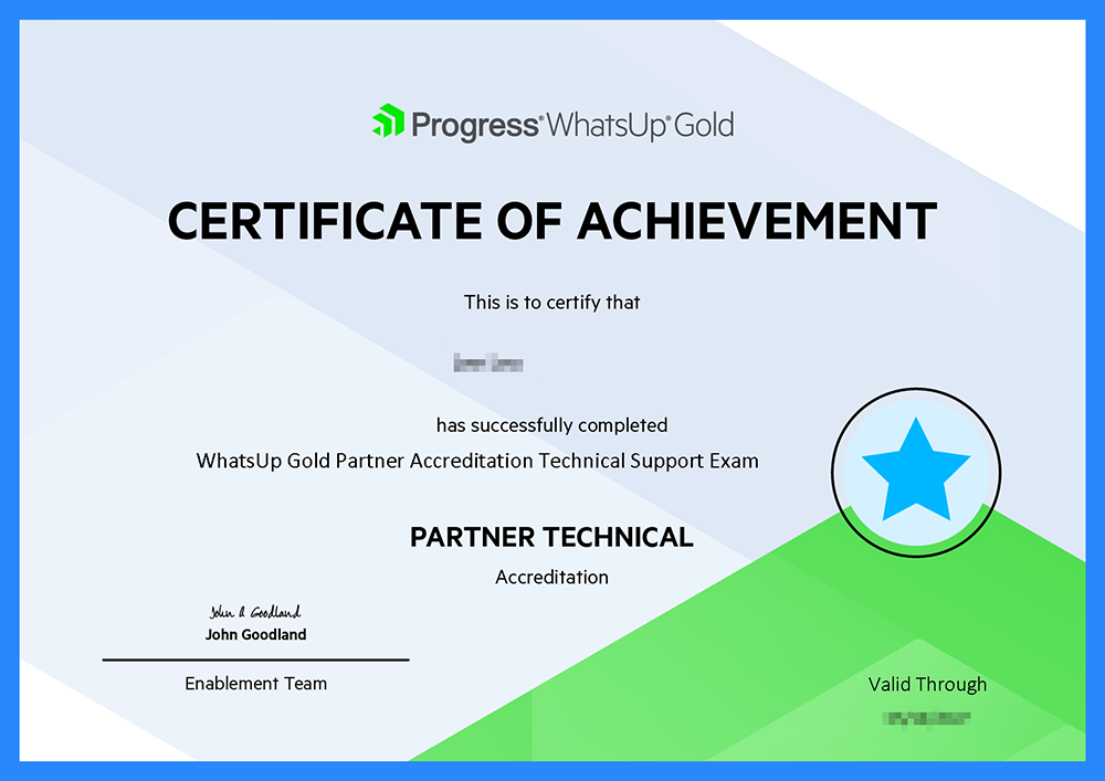 Certificate of Achievement